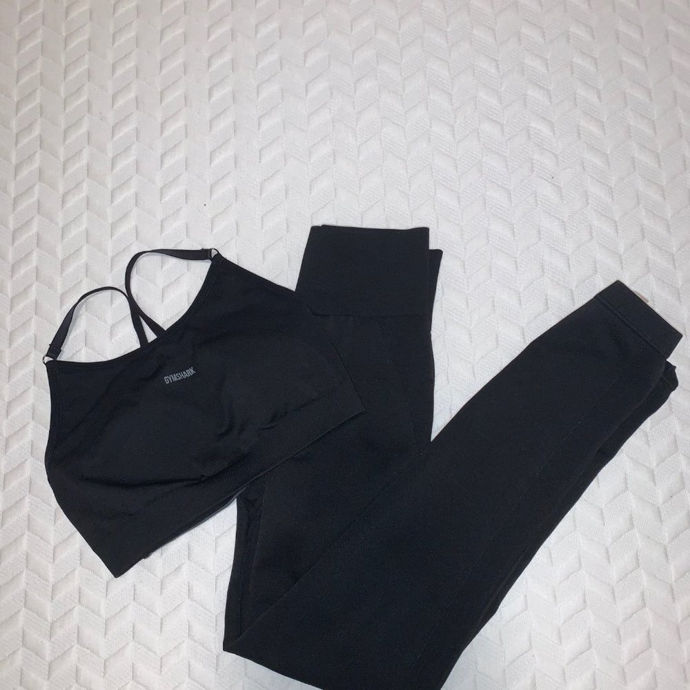 Gymshark High Waisted Flex Black Set